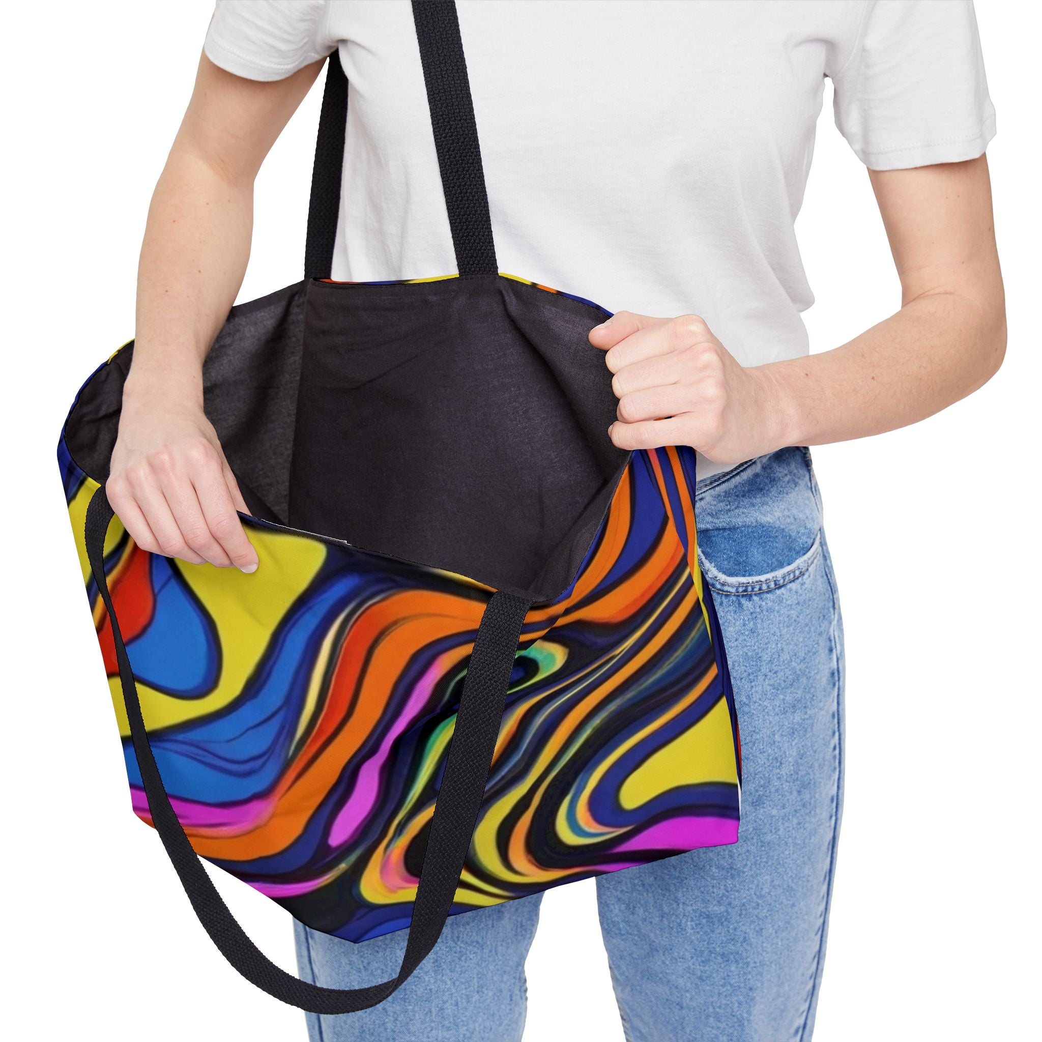 Colorful Abstract Weekender Tote Bag - Vibrant Travel Beach Gym Shopping Bag - Gift for Her