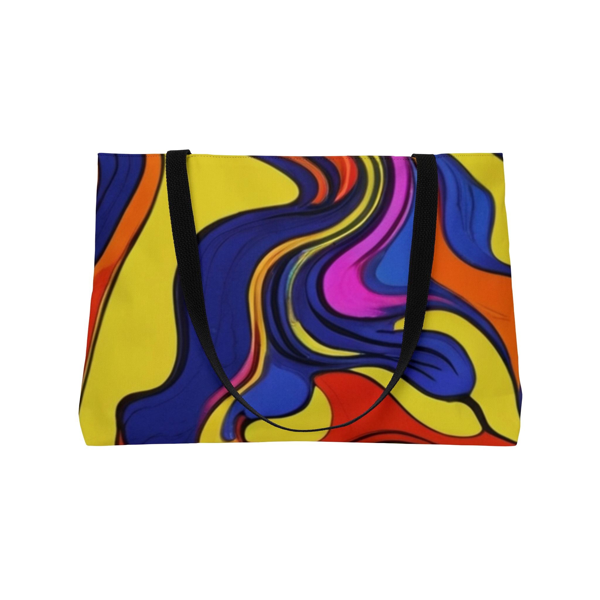 Colorful Abstract Weekender Tote Bag - Vibrant Travel Beach Gym Shopping Bag - Gift for Her