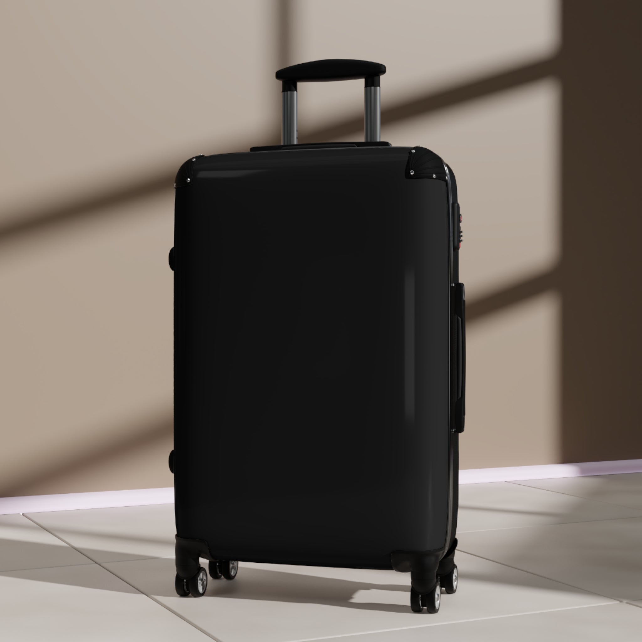Black, Suitcase, Travel Suitcase with Customizable Design for Adventurers, Unique Luggage for Vacations, Stylish Carry-On, Perfect Gift for Travelers