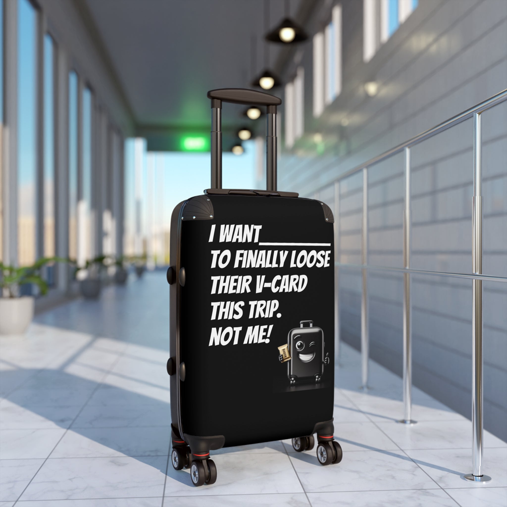 Joke, Suitcase, Travel Suitcase, Funny Luggage, Ideal Gift for Travelers, Vacation Travel Bag, Luggage for Teens