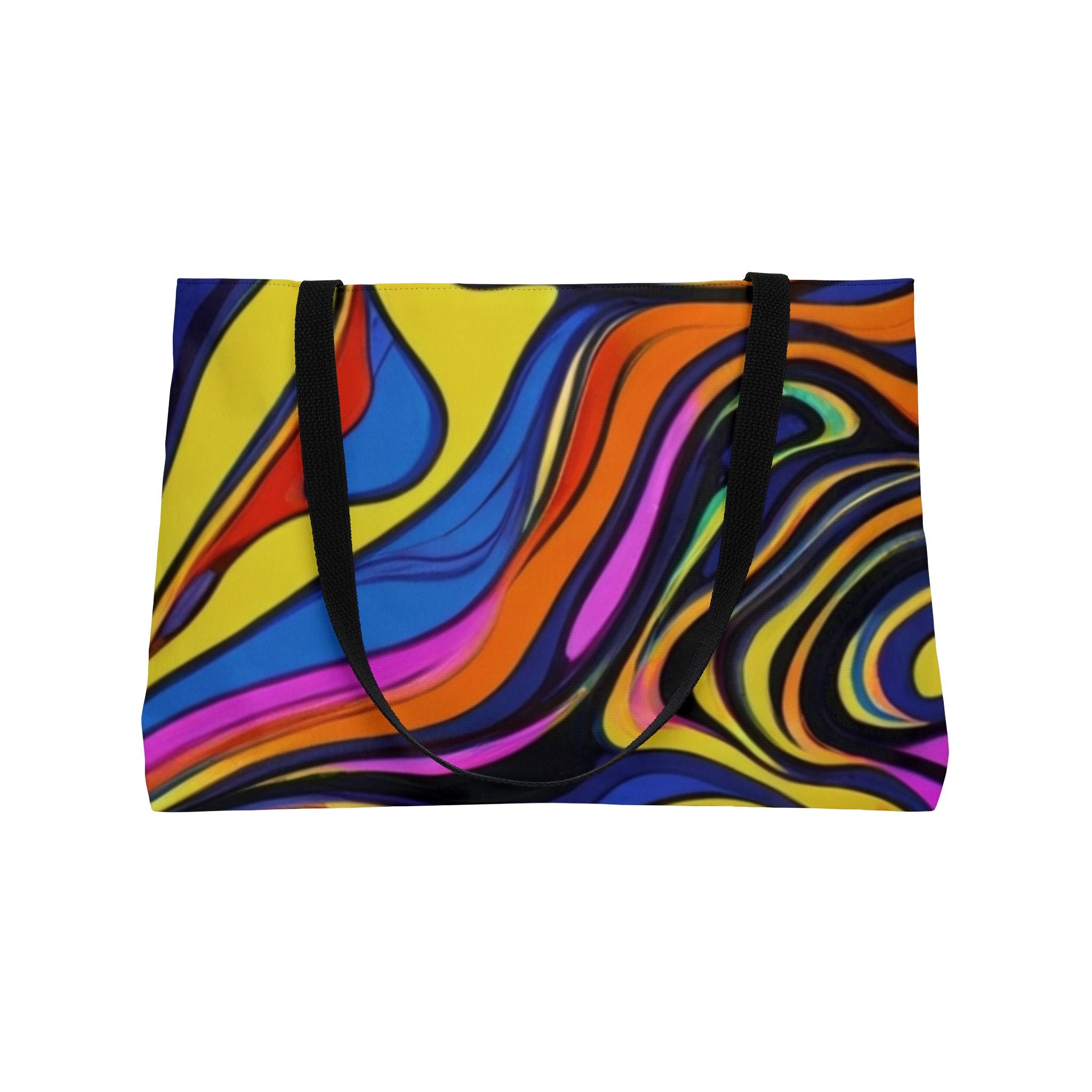 Colorful Abstract Weekender Tote Bag - Vibrant Travel Beach Gym Shopping Bag - Gift for Her