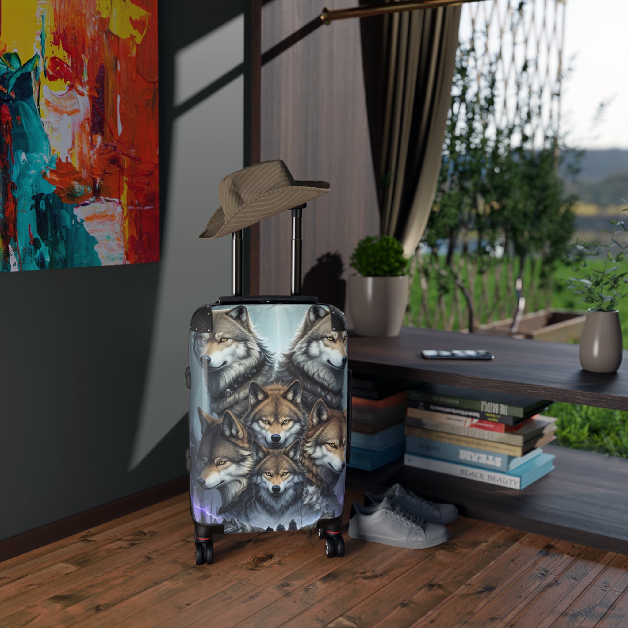 Suitcase - Wolf Era Design Suitcase – Bold & Vibrant, Exclusive at Loot Cascade