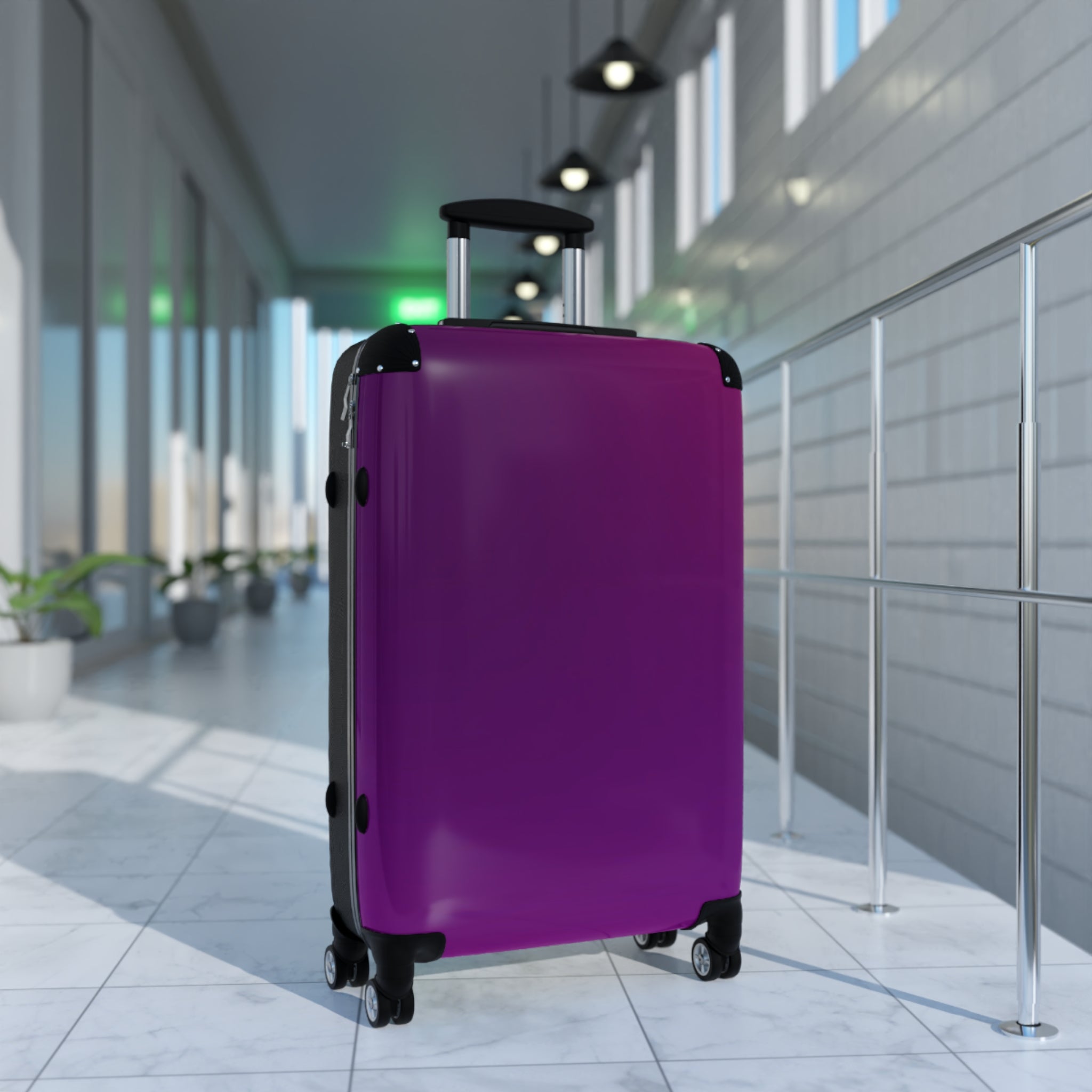 Purple, Suitcase, Stylish Suitcase for Travel, Luggage for Vacations, Trendy Carry-On, Personalized Travel Bag, Perfect Gift for Travelers