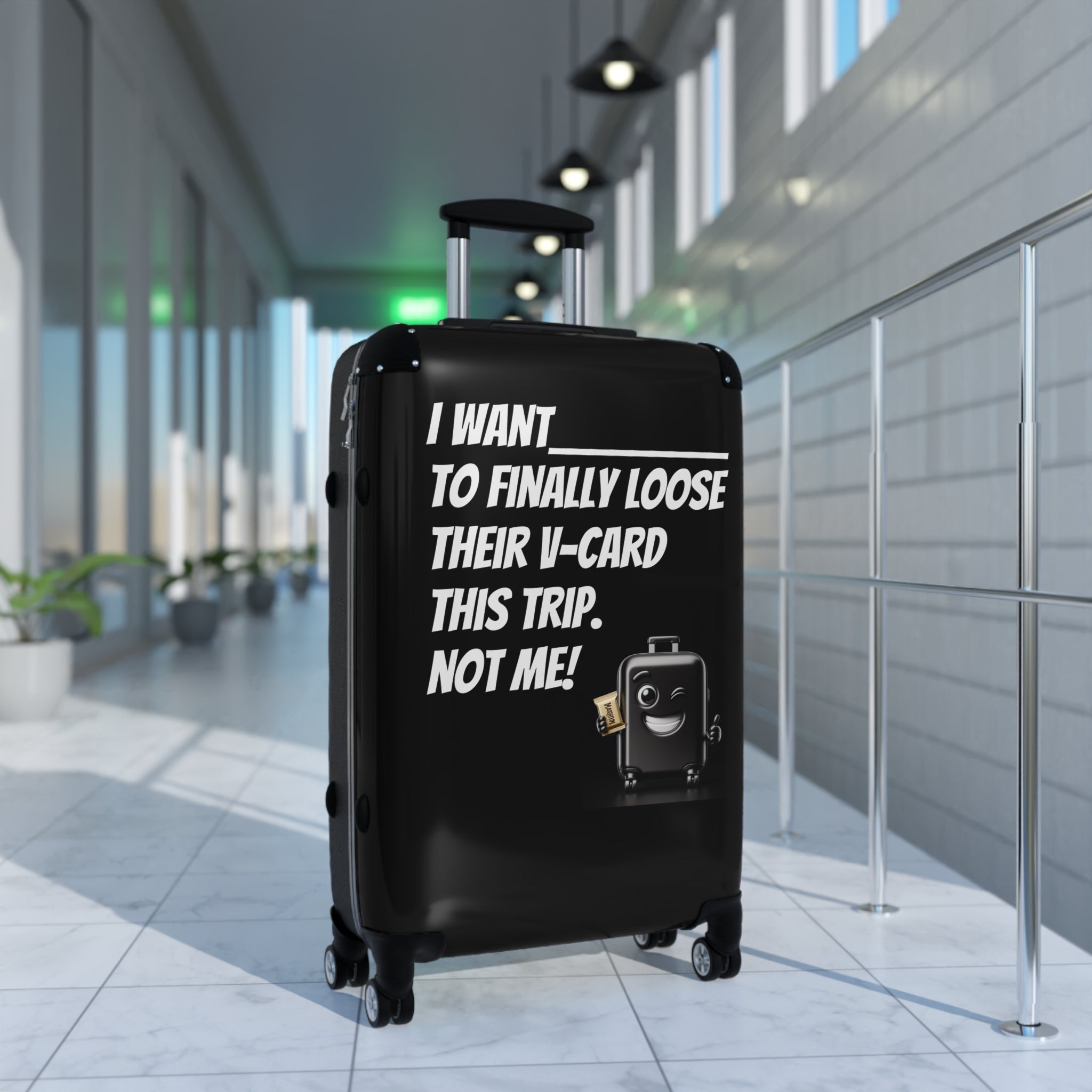 Joke, Suitcase, Travel Suitcase, Funny Luggage, Ideal Gift for Travelers, Vacation Travel Bag, Luggage for Teens