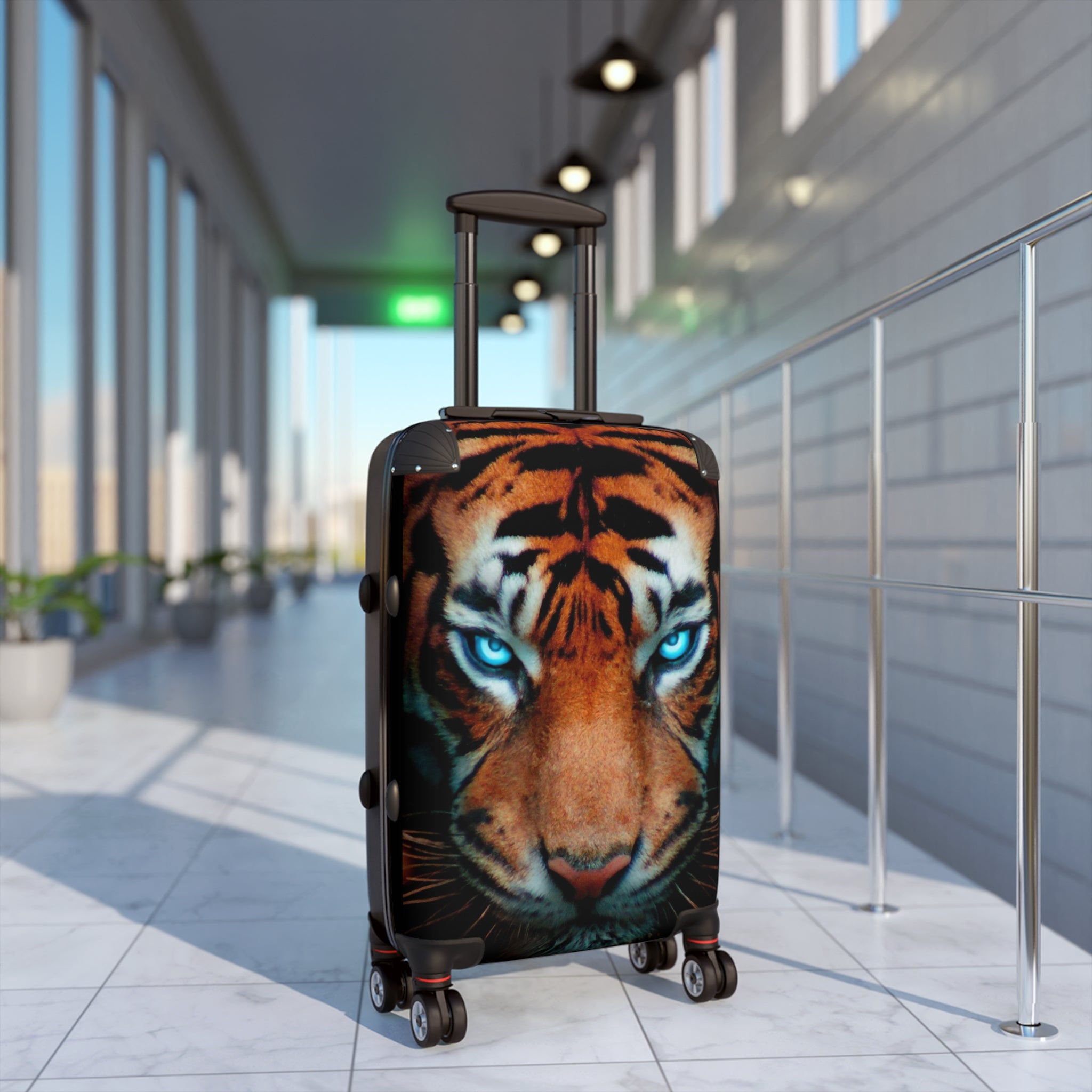 Tiger Print Suitcase - Bold Travel Luggage, Unique Carry-On, Adventure Gear, Gift for Travelers, Animal Lover's Accessory