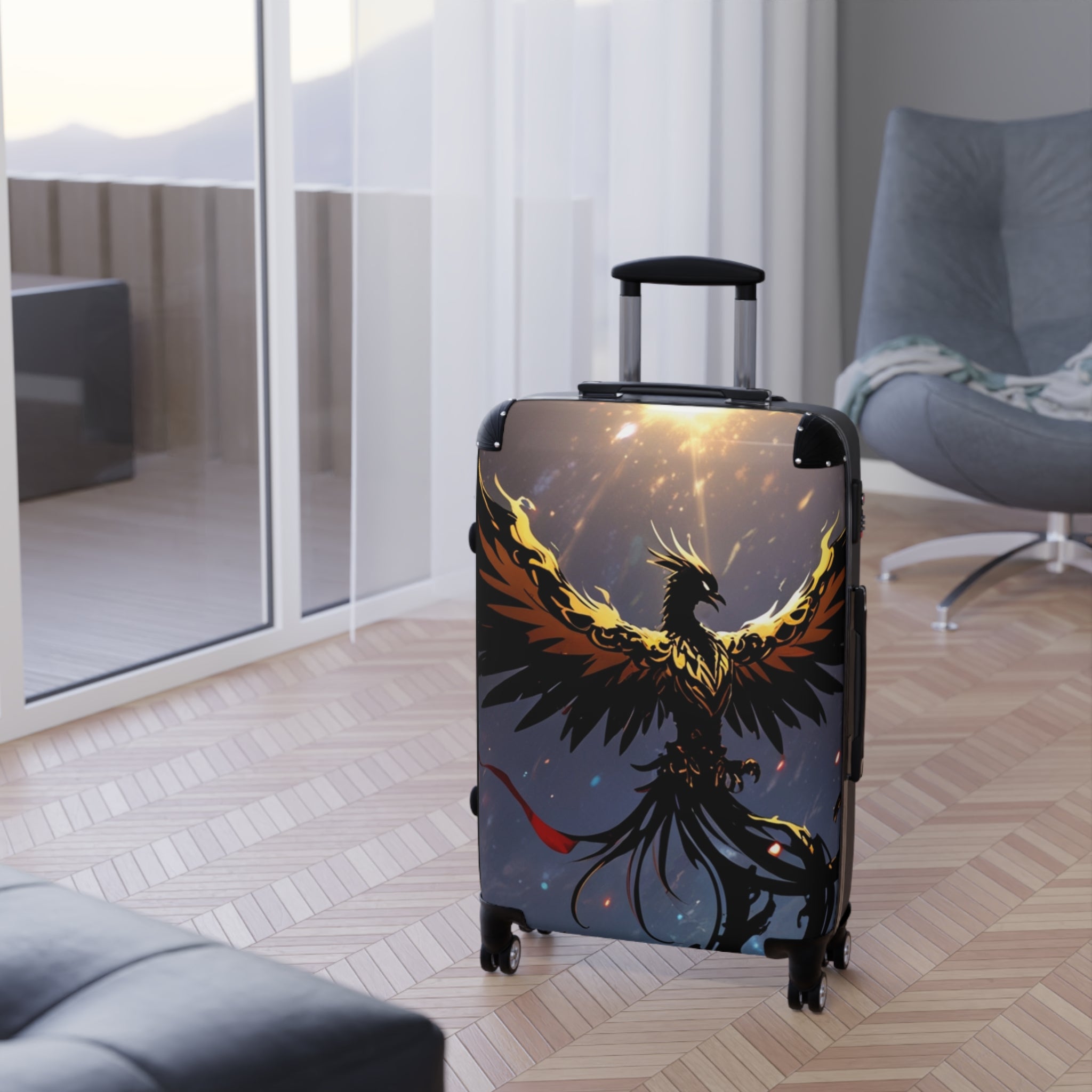 Suitcase - Phoenix Silhouette Bold & Vibrant Exclusive at Loot Cascade