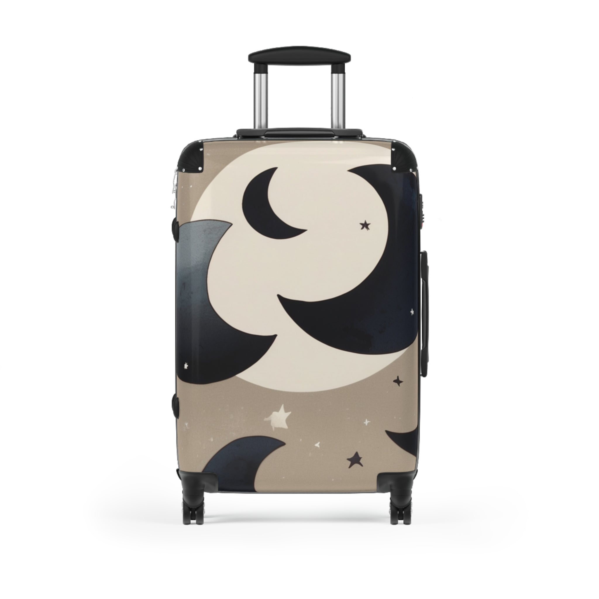 Moon Pattern Suitcase  – Bold & Vibrant, Exclusive at Loot Cascade