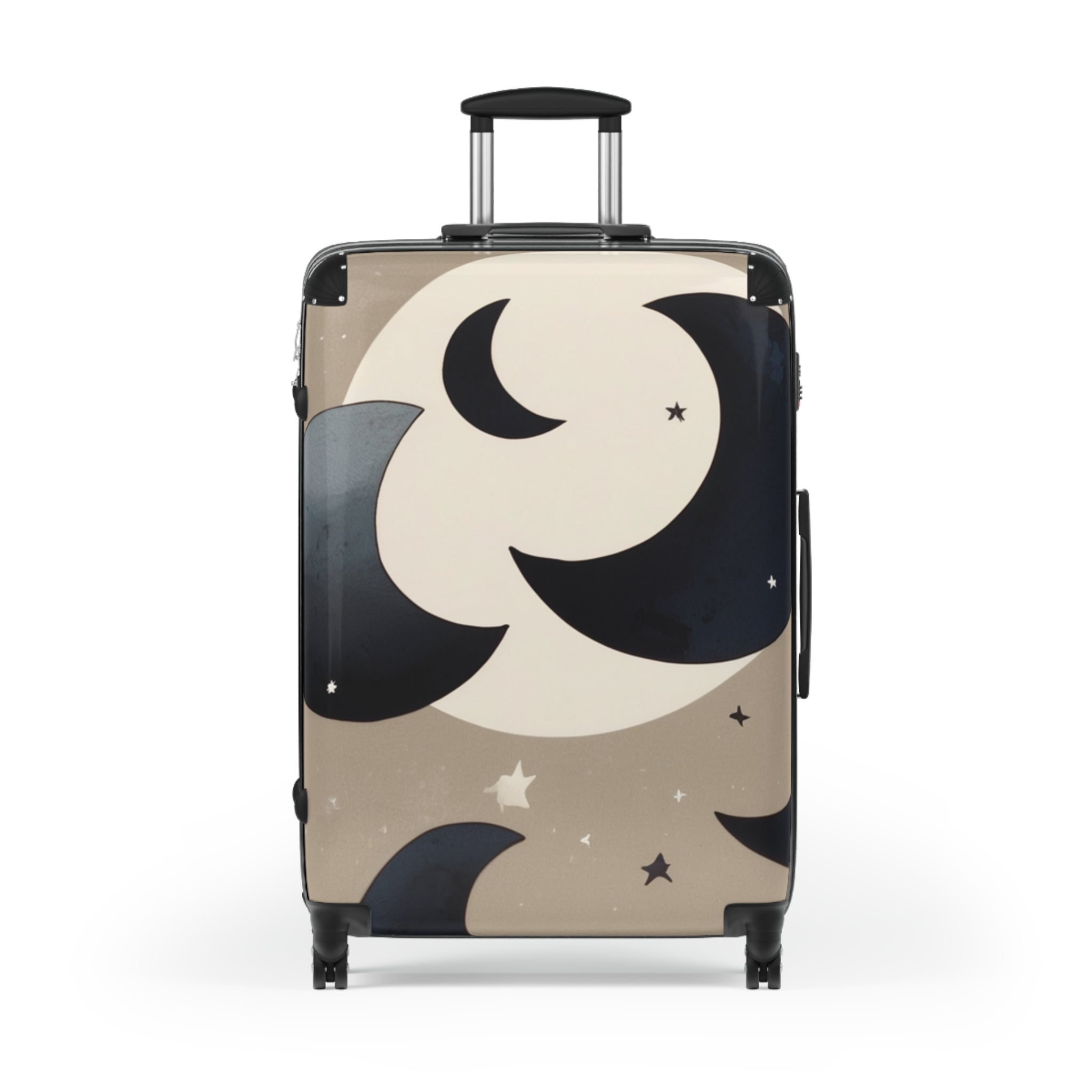 Moon Pattern Suitcase  – Bold & Vibrant, Exclusive at Loot Cascade