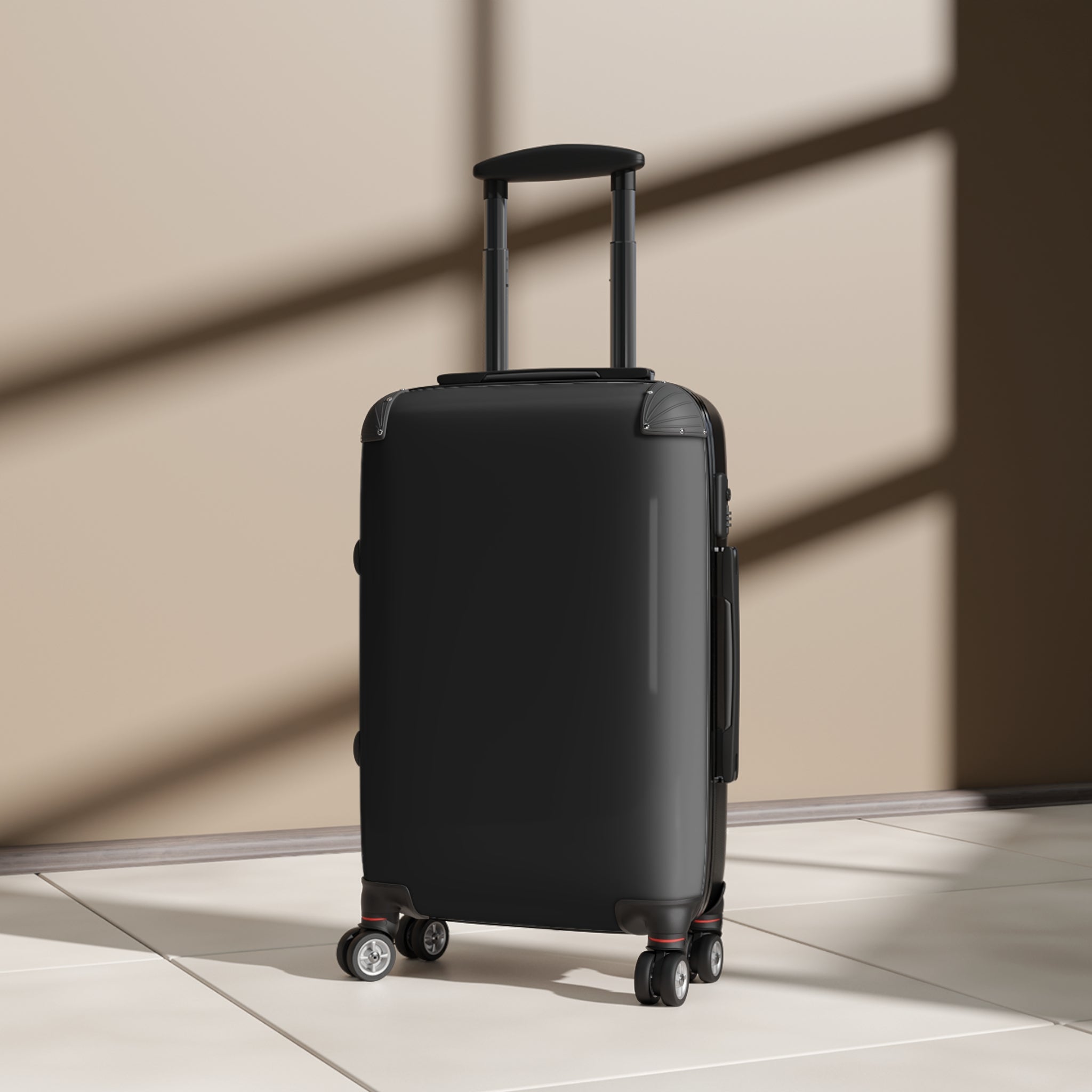 Black, Suitcase, Travel Suitcase with Customizable Design for Adventurers, Unique Luggage for Vacations, Stylish Carry-On, Perfect Gift for Travelers
