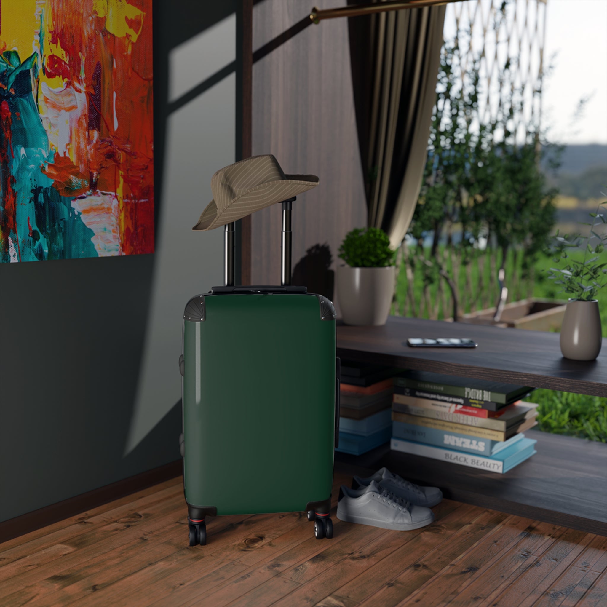 Green, Stylish Travel Suitcases for Adventurers - Perfect for Holidays, Weekend Getaways, and Daily Commuting, Travel Luggage, Durable Bags, Suitcase
