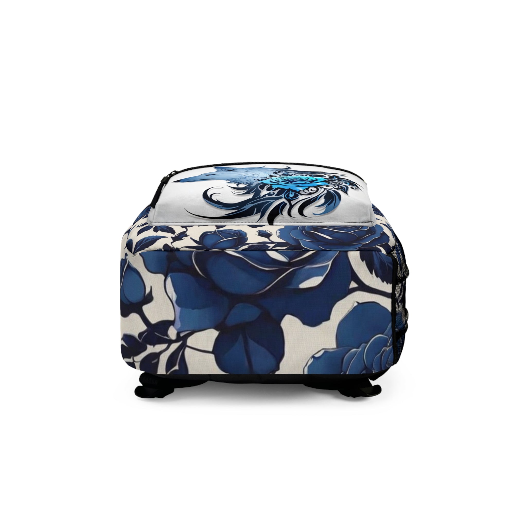 Blue Rose Wolf Backpack