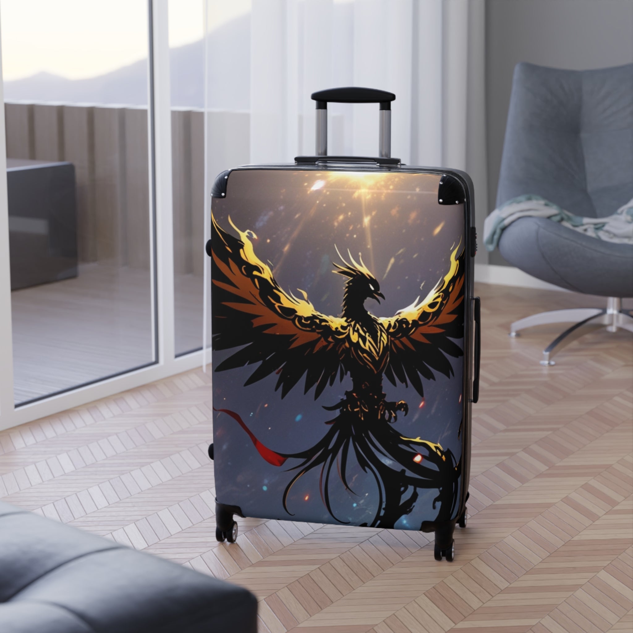 Suitcase - Phoenix Silhouette Bold & Vibrant Exclusive at Loot Cascade