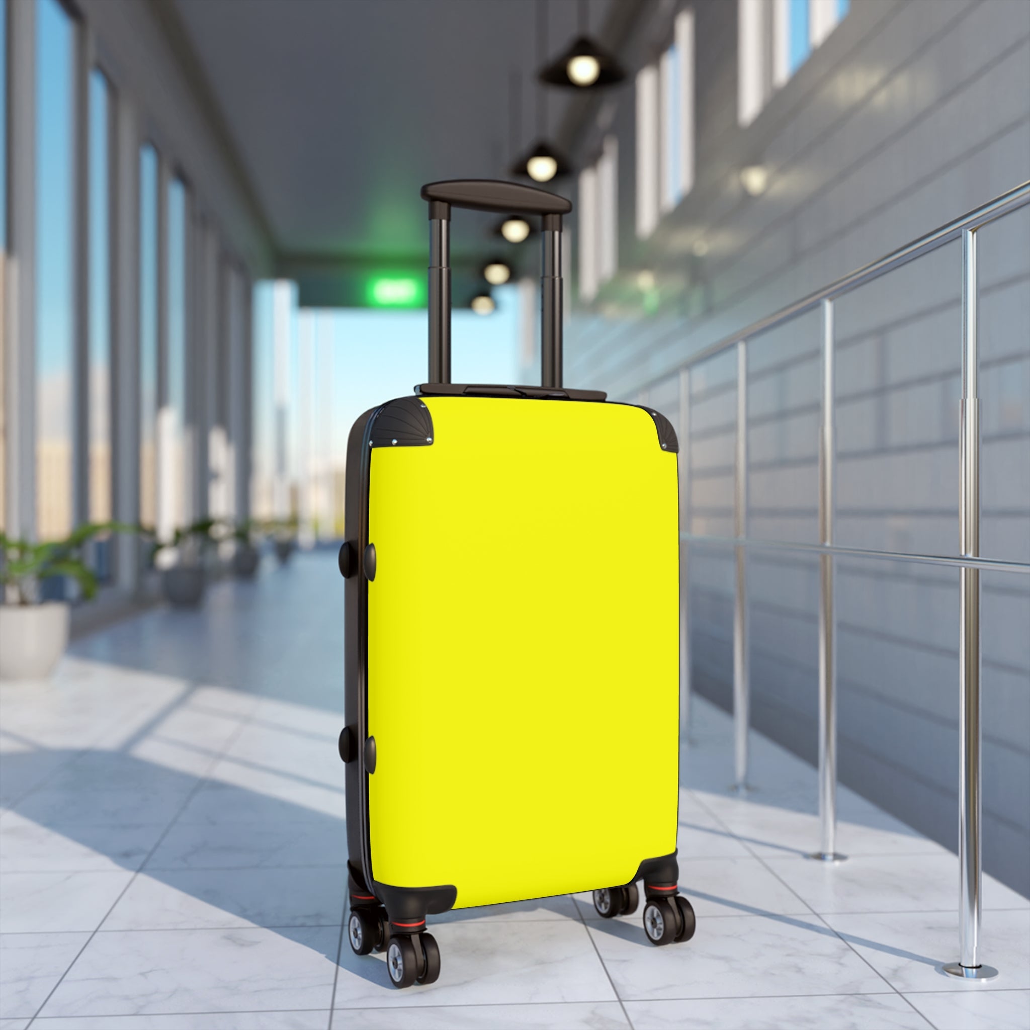 Yellow, Suitcase, Vibrant Travel Suitcases for Adventurers, Weekend Getaways, Stylish Luggage, Travel Gifts, Colorful Suitcase Set