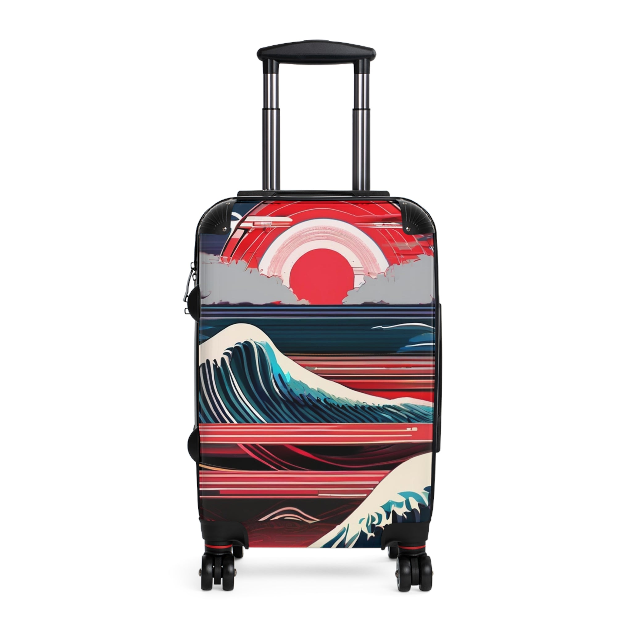 Sunset Wave Suitcase  – Bold & Vibrant, Exclusive at Loot Cascade