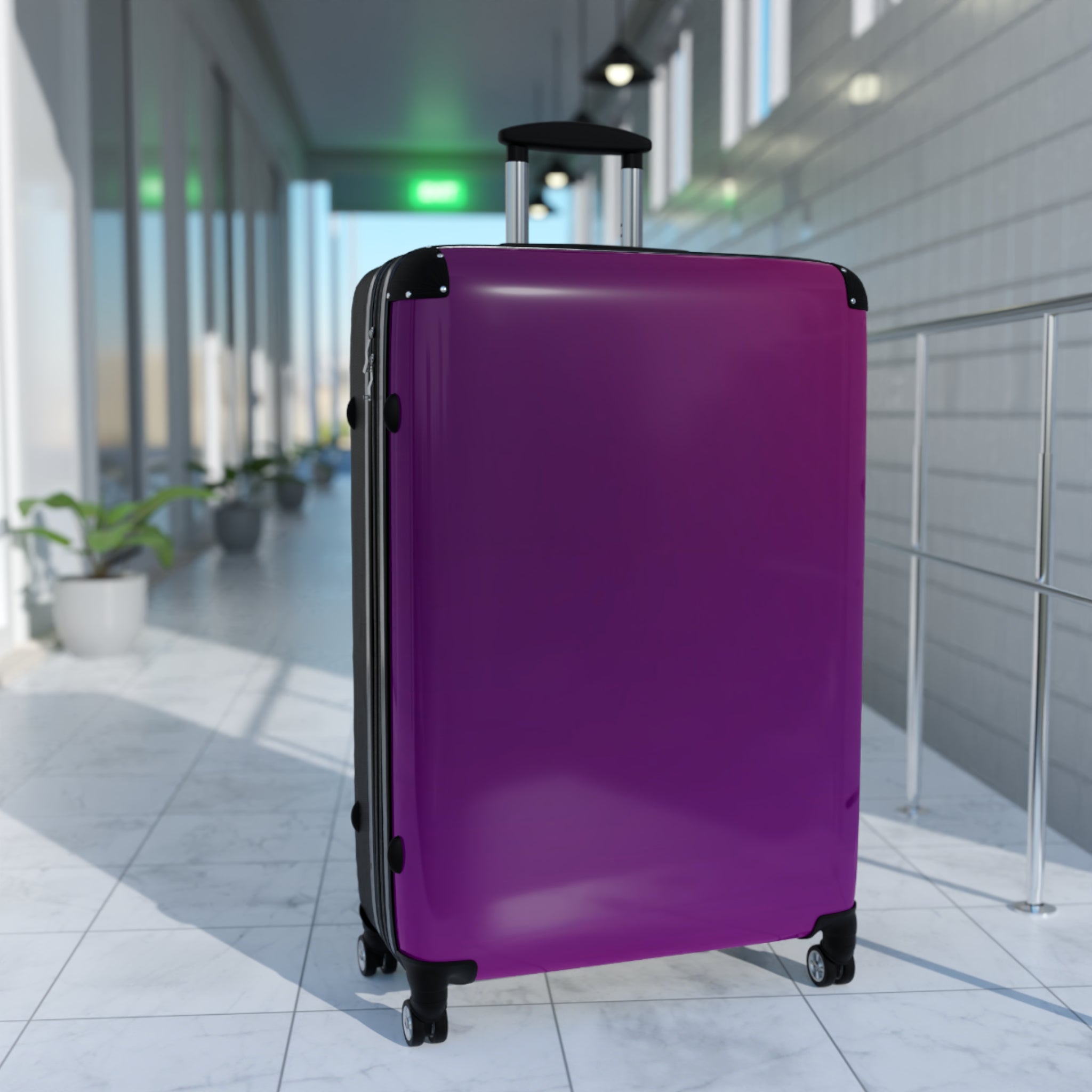 Purple, Suitcase, Stylish Suitcase for Travel, Luggage for Vacations, Trendy Carry-On, Personalized Travel Bag, Perfect Gift for Travelers