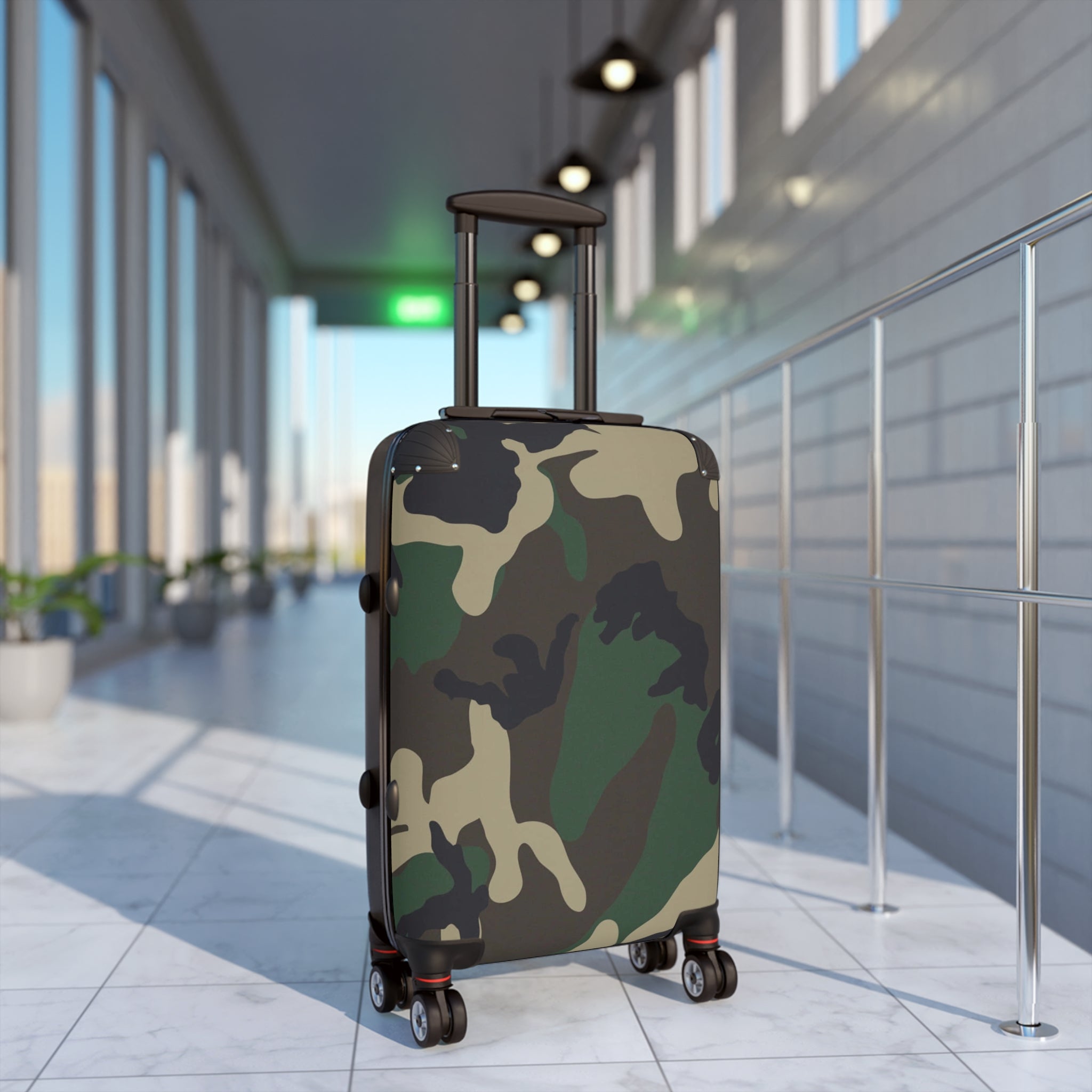 Camouflage Luggage, Personalized Travel Suitcase, Stylish Rolling Bag, Perfect for Vacations, Gifts for Travelers, Adventure Ready
