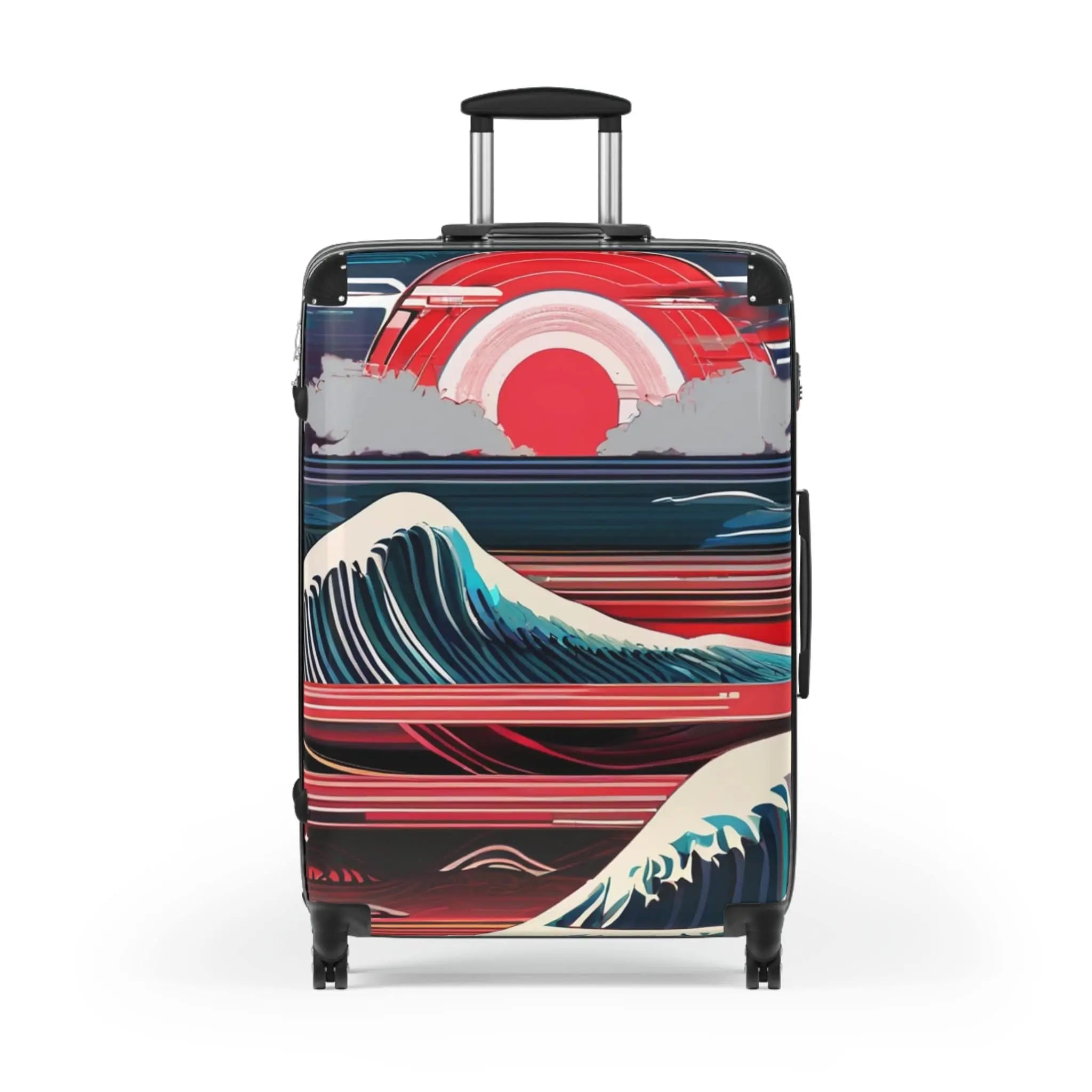 Sunset Wave Suitcase Printify