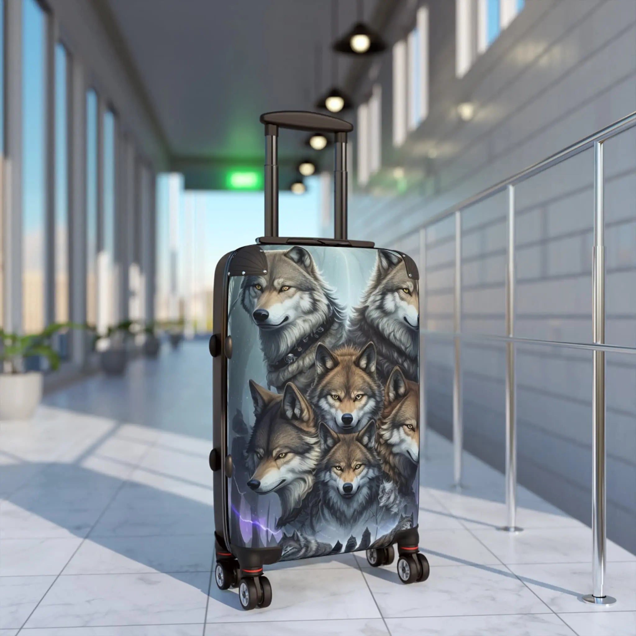 Wolf Era Design Suitcase Printify