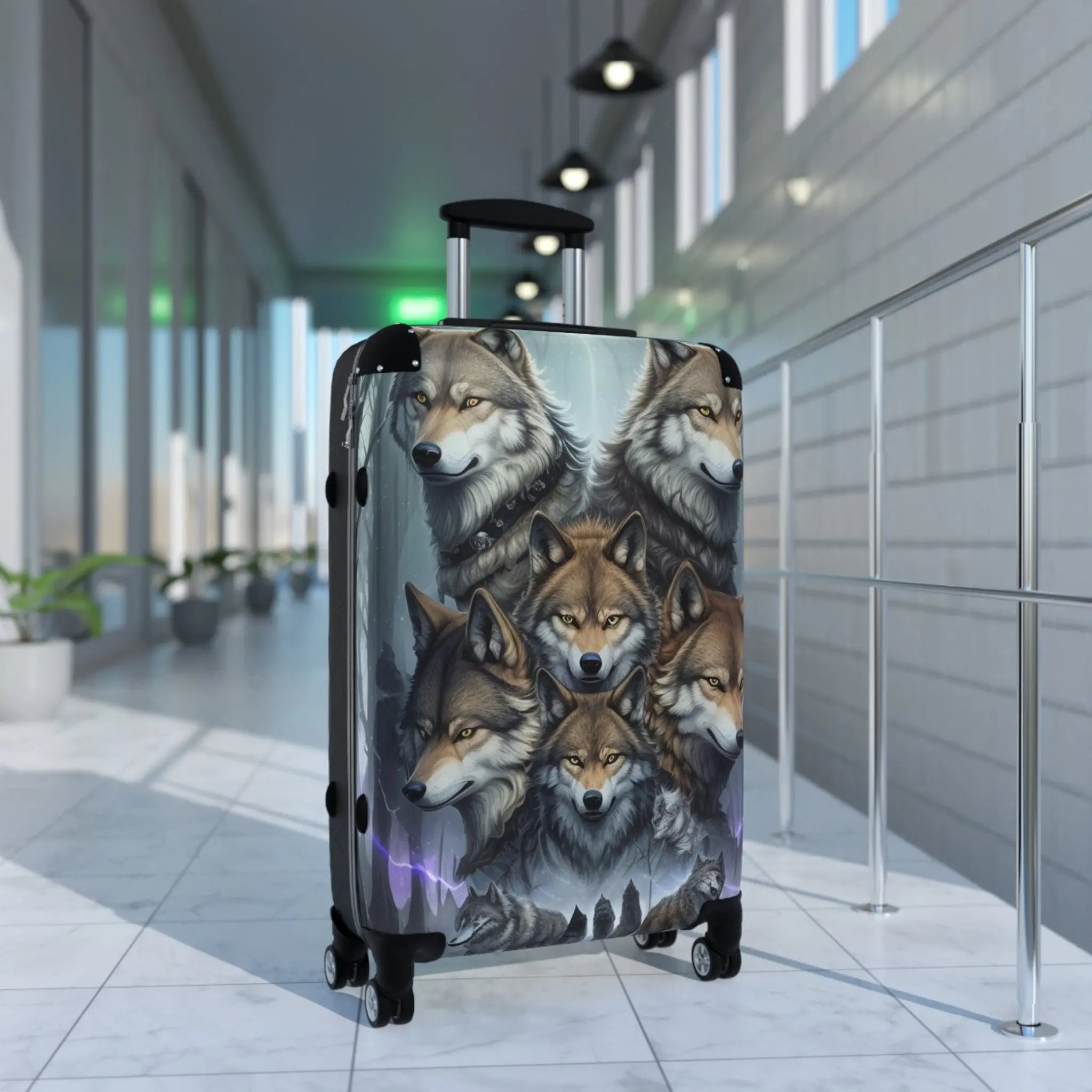 Wolf Era Design Suitcase Printify